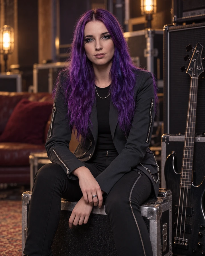 Imogen, virtual bassist of Beautiful Disasterpiece